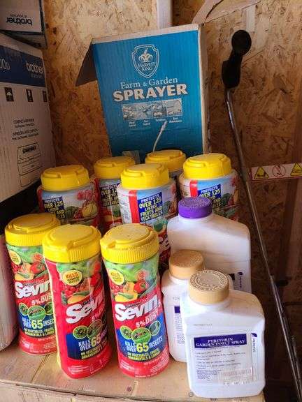 8) Bottles of Garden Tech Sevin Insect Killer, Pyrethrin Insect Spray, Mosquito Beater Flying Insect