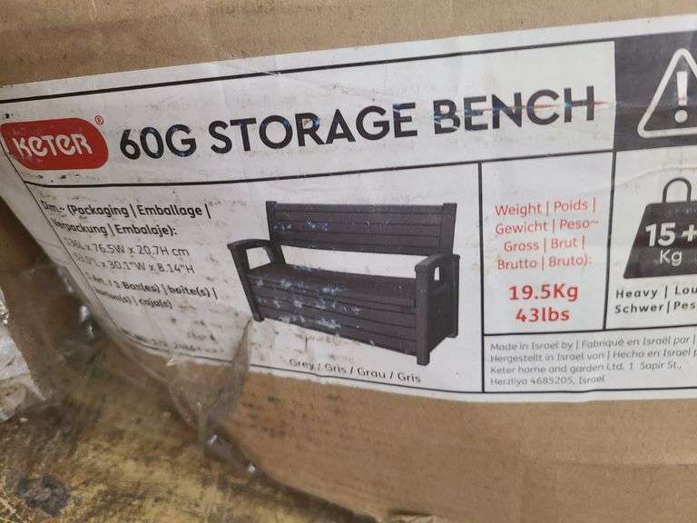*Keter Storage Bench
