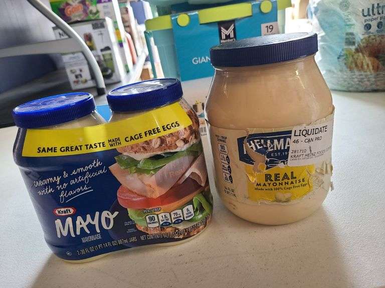 1) Kraft Mayo, 1) Hellman's Mayonnaise