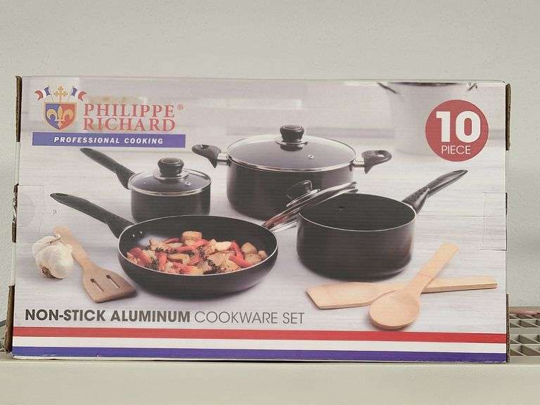Philippe Richard Non-Stick Aluminum Cookware Set, New