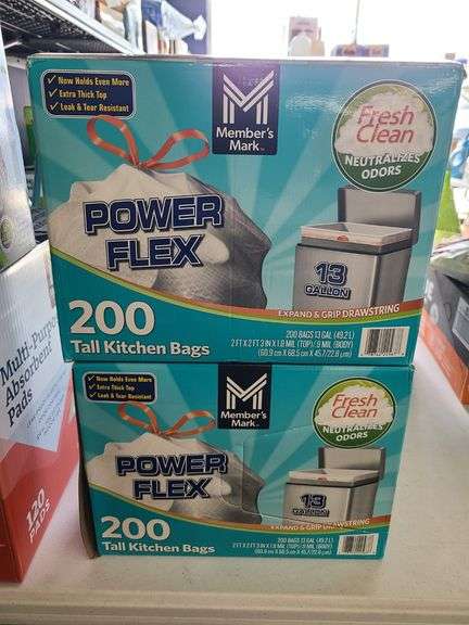 2) Power Flex Tall Kitchen Bags