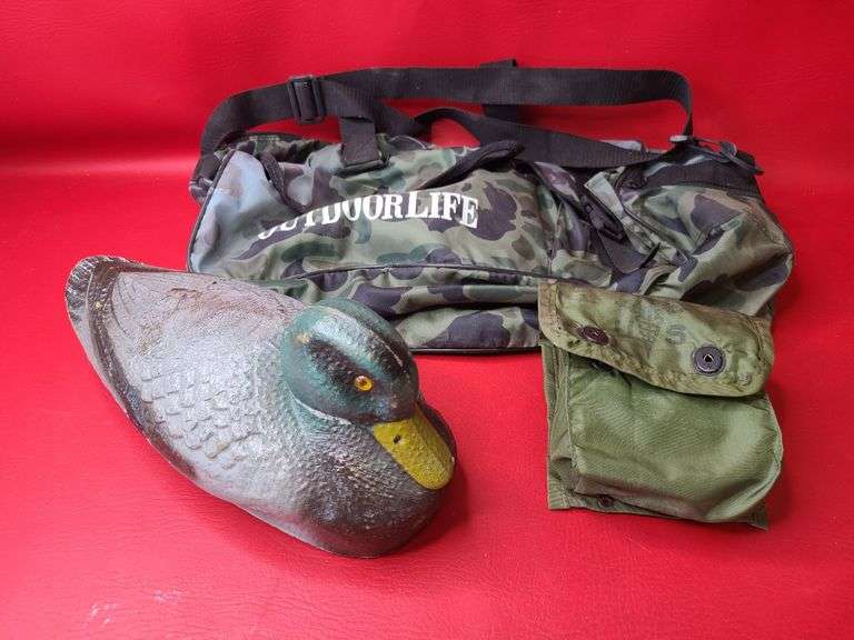 Duck Decoy, U.S. First Aid Box, OUtdoor Life Duffle