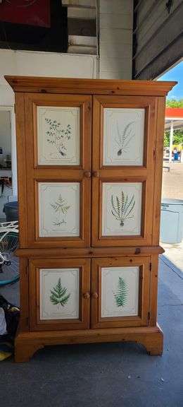 Solid Oak Entertainment Center