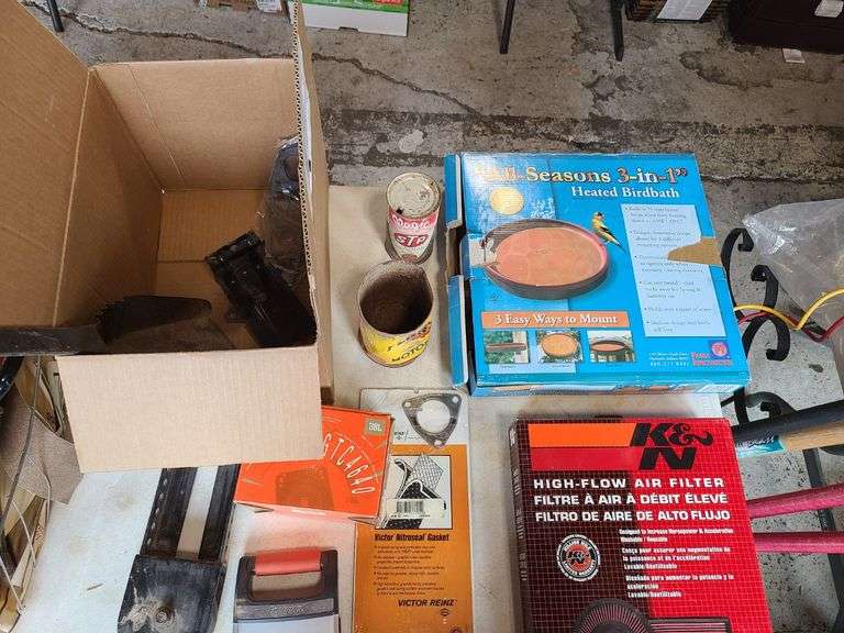 Air Filter, Bird Bath, Gaskets, Oil Cans, Light
