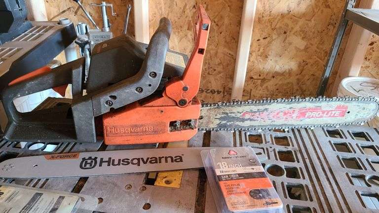 Husqvarna Chainsaw, 18" Saw Chains, 18" Replacement Guide Bar