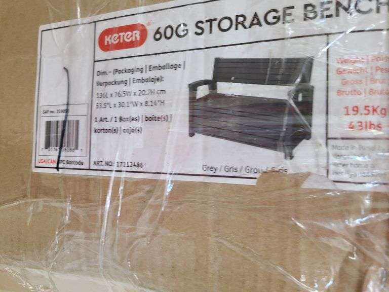 *Keter Storage Bench