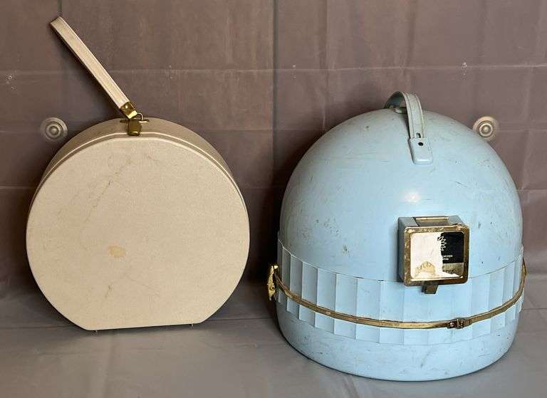 Vintage Hair Dryer and Hat Box