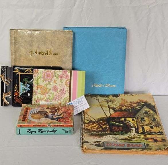 Vintage Photo Albums, Scrapbook, Novels