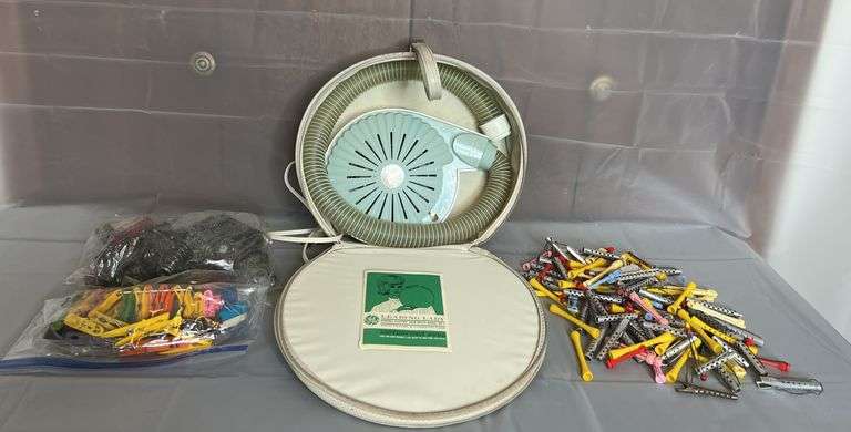 Leading Lady General Electric, Vintage Hair Dryer & Curlers