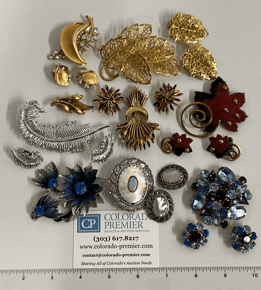 Coro, Trifari, Matisse, Renoir, Austria, Costume Jewelry, Brooches, Earrings