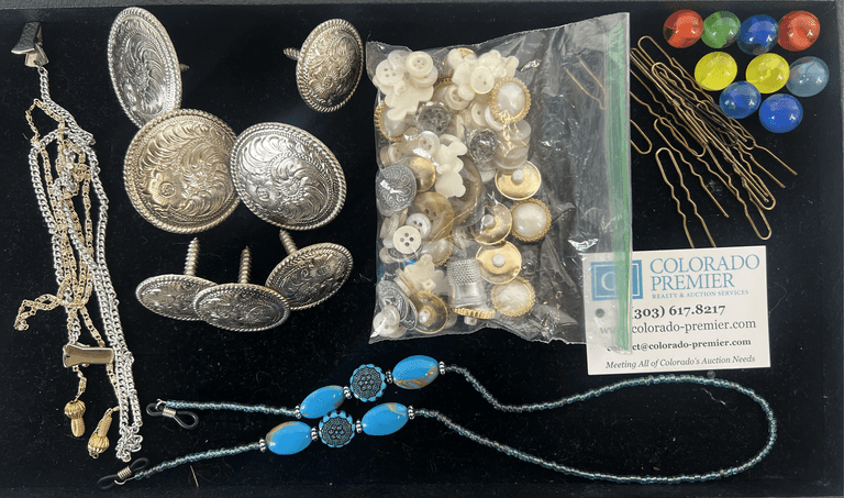 Drawer Pulls, Eye Glasses Chains, Hairpins, Marbles, Buttons
