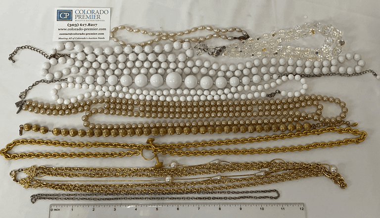 Monet, Vintage Necklaces, Pearl, Crystal