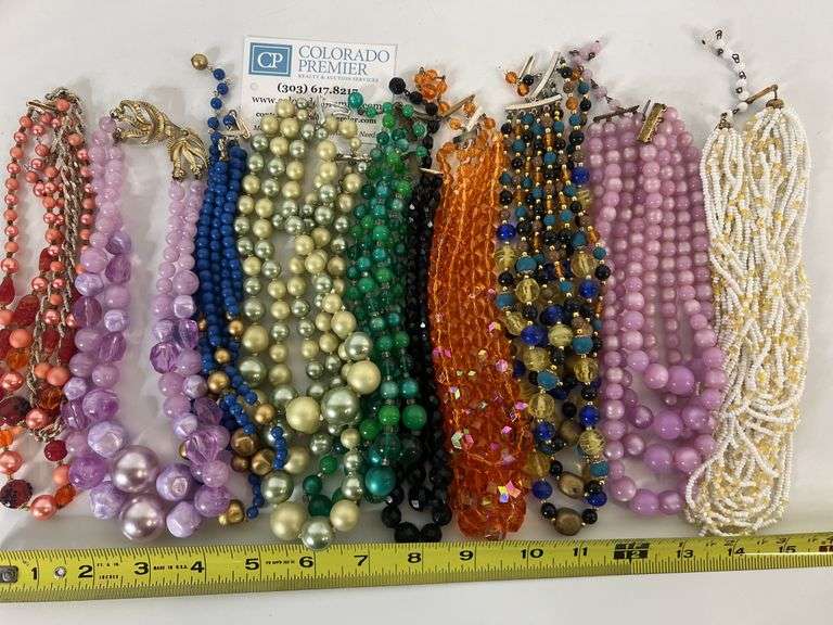 Hong Kong, Japan, W. Germany, Vintage Multi-strand Necklaces