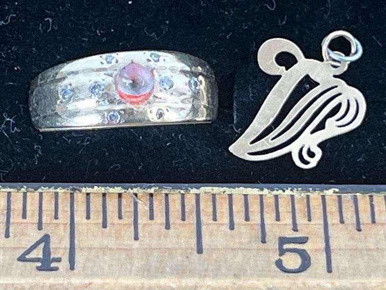 14K Gold, Pendant, Ring