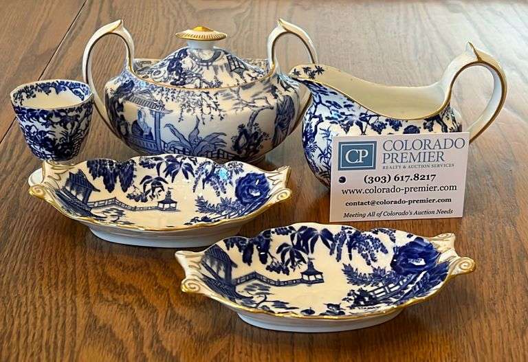 Royal Crown Derby, Cream and Sugar, Egg Cup, Nut Dishes