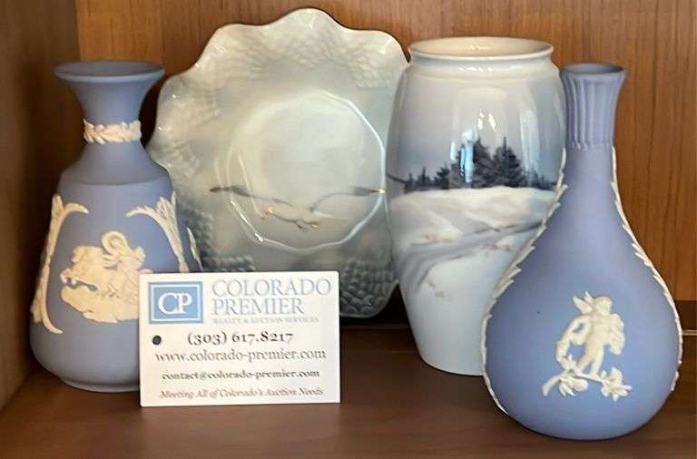 Wedgwood, Copenhagen, Bing and Grondahl B&G, Bowl, Vases