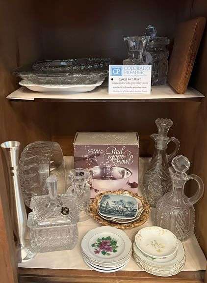 Golden Crown, Gorham, Royal Albert, Lenox, Waterford, Serving Dishes, Stemware, Bowls, Candlestick H