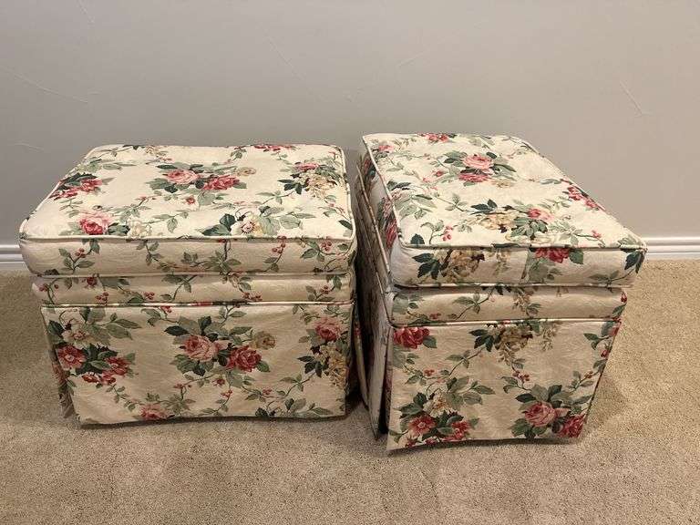 Floral Footstools