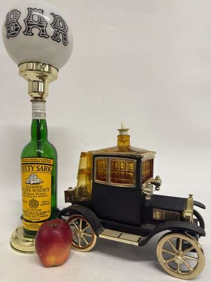 Cutty Sark Bar Lamp, Decanter, Shot Glasses