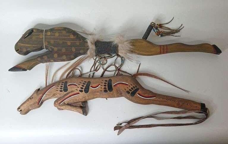 Martin Kills In Sight, Carved Animals, Wall Hangings