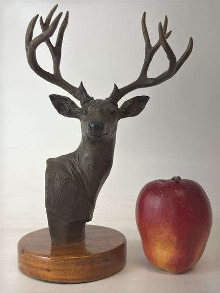 Bronze Deer Head