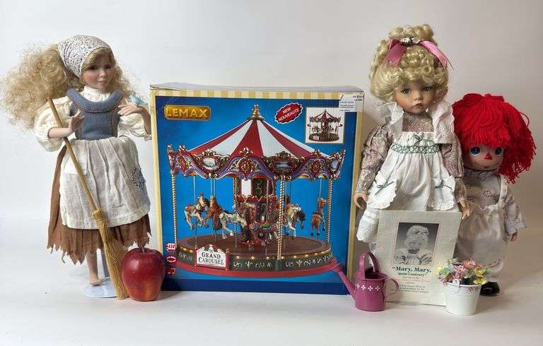 Lemax, Knowles Ashton Drake, Precious Moments, Carousel, Dolls
