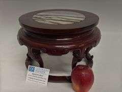 Carved Wood Plant Stand