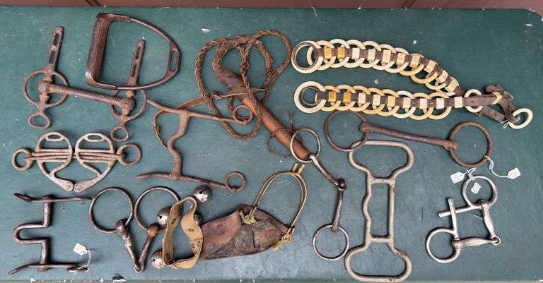 Vintage Spurs, Bits, Bells, Whip