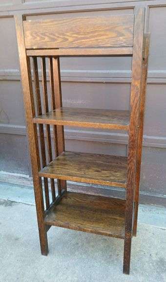 Vintage Wooden Bookshelf