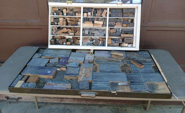 Vintage Letter Press Stamps