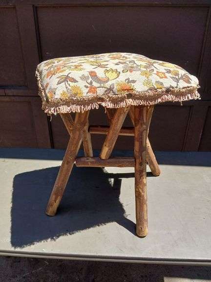 Vintage Hickory Foot Stool