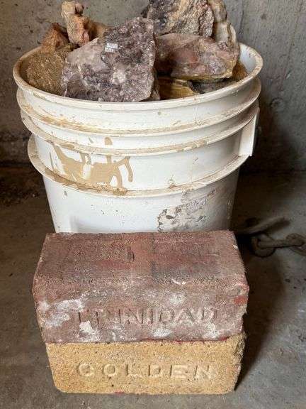 Rock Specimens and Vintage Bricks