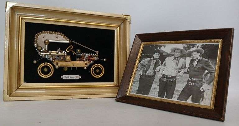 John Wayne, Rolls Royce, Photo, Metal Art