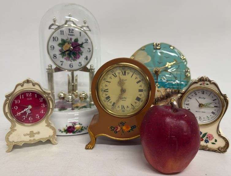 Timex, Rangem, Elgin, Bradley, Clocks