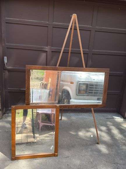 Vintage Mirrors and Easel