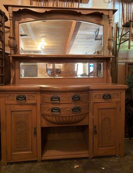 Antique Sideboard with Hutch