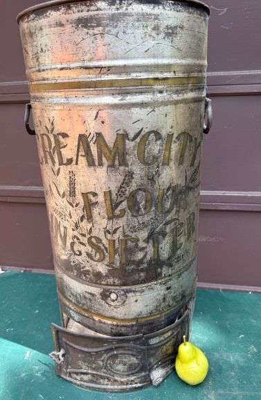 Cream City, Antique Flour Bin & Sifter