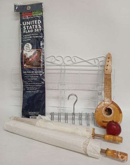 Parasols, US Flag Set, Wall Hanger