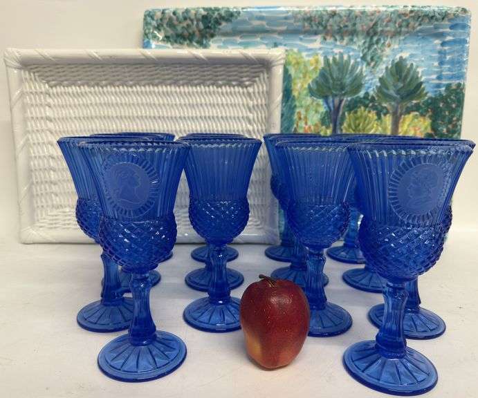 Avon, B. Priolo, Italy, Trays, Glasses
