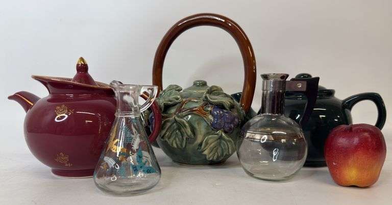 Hall, Crown Stoneware, Teapots, Carafes