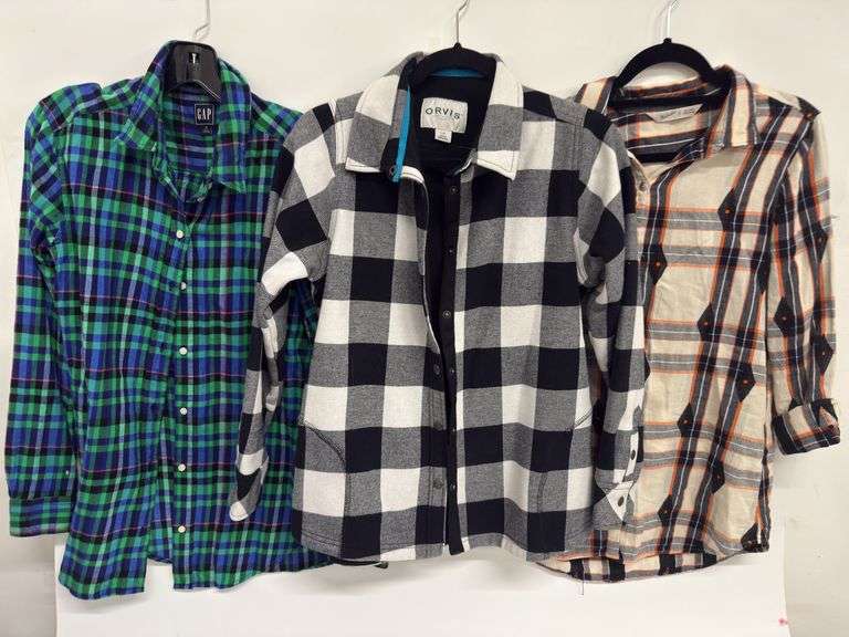 Gap, Orvis, Ladies, Flannel Shirts