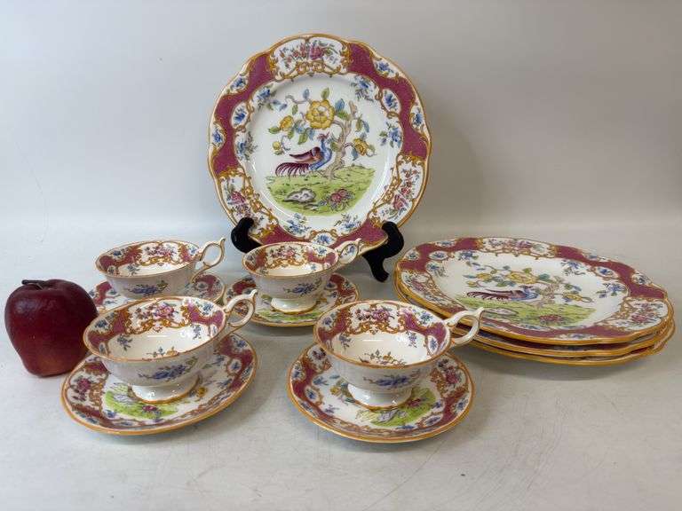 Coalport, Plates, Cups, Saucers