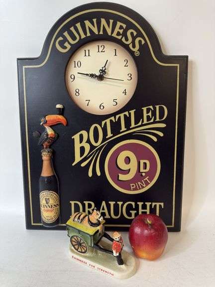 Carlton Ware, Guinness, Figurine, Clock