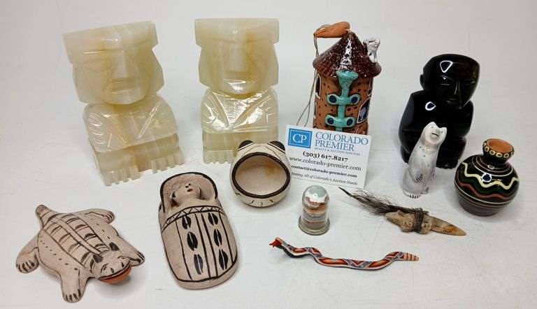 Cochiti, Lucy Lewis, Russia, Book Ends, Fetish, Bell, Figurine