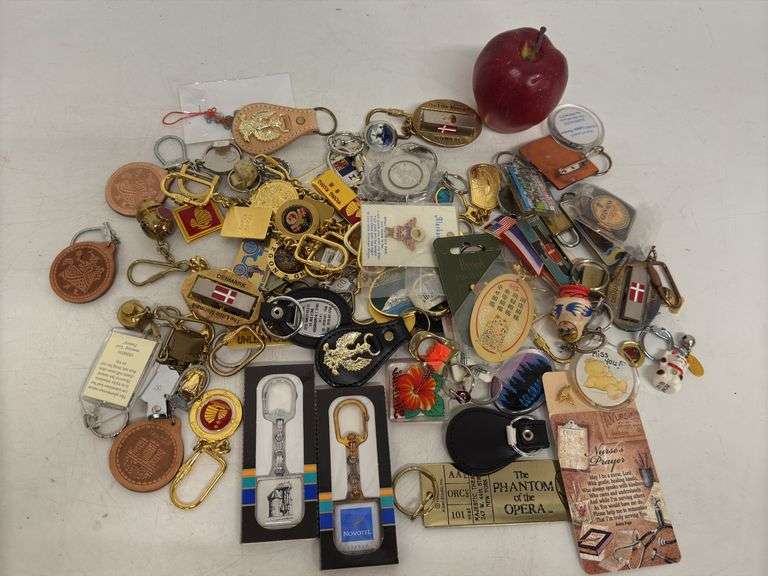 Key Chains, Lapel Pins, Pad Locks