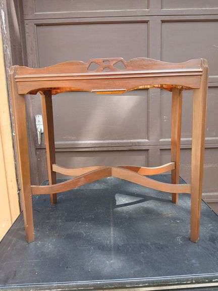 Vintage Art Deco Wood Side Table