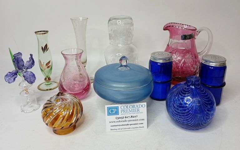 Crabtree & Evelyn, Crystal Glass Industries, Kosta, Carafe, Glass, Tray, Vases, Candy Dish