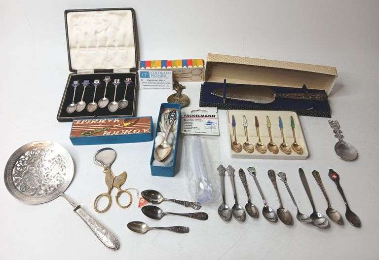 Sterling Silver, Sheffield, Dreizack, Fackelmann, Boucherer, Meka, Rolex, Spoons, Candle Wick Trimme
