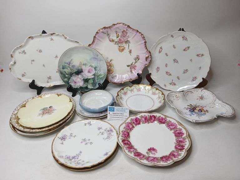 Limoges, Sellman Weiden, Austria, Bavaria, Platter, Bowls, Plates