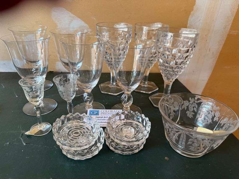 Wine Glasses, Bowls